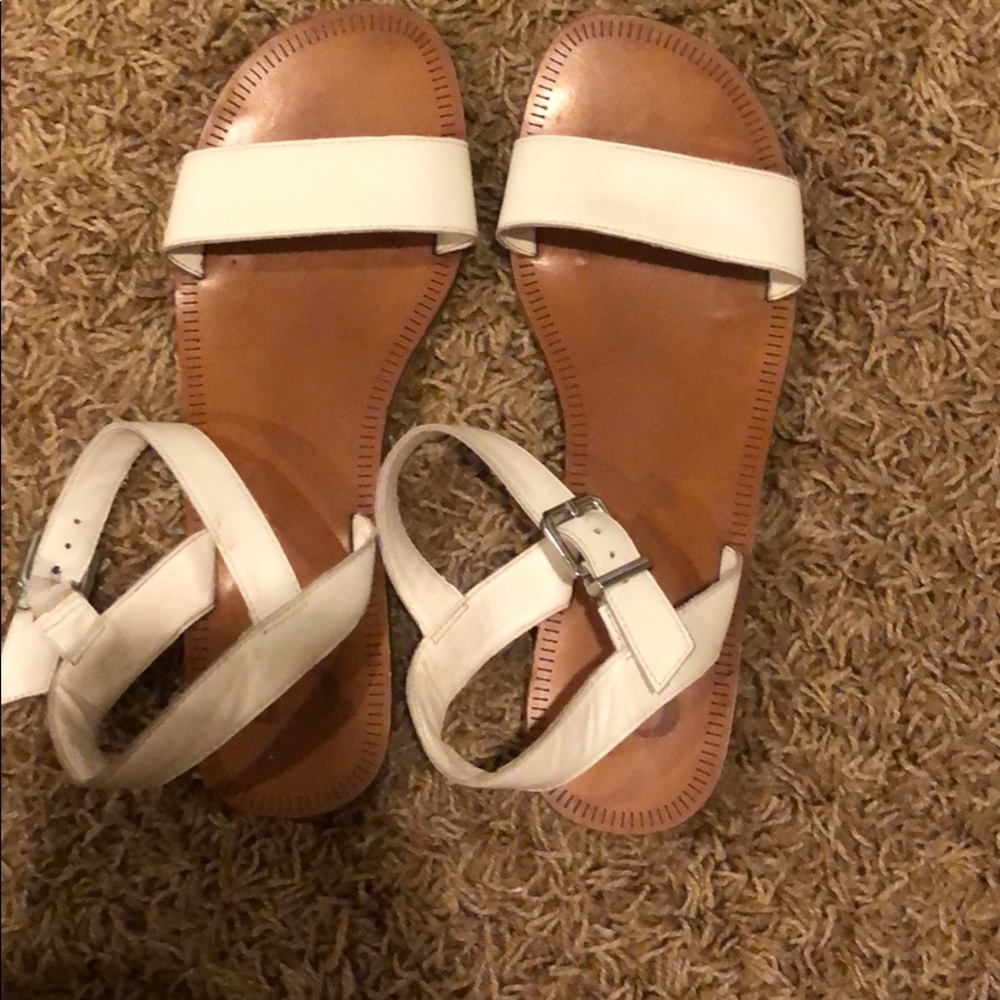 White sandals
